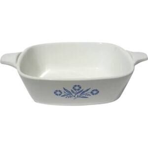 Vintage Corning Ware Petite Serving Dish With Blue Cornflower P-41. Preloved.